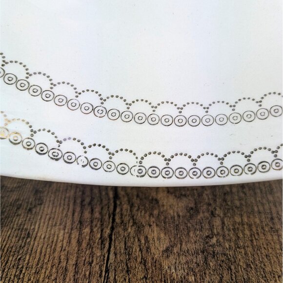 Vintage American Limoges Platter – Melody T-S 562 – 22K Gold – 14” Oval - Picture 3 of 7